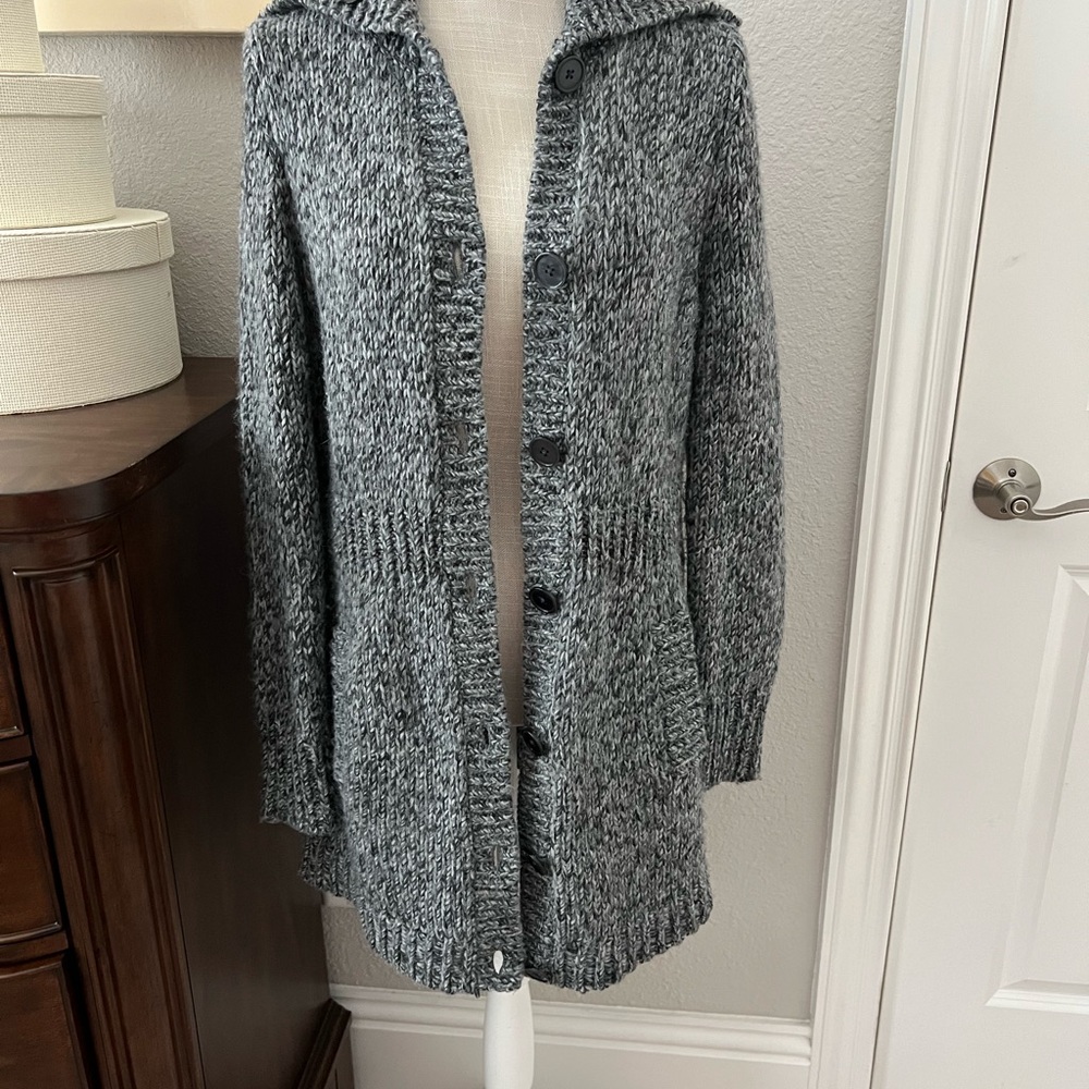 Talbots Tunic Length Knit Cardigan